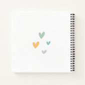 Baby shower Waterverf Boho Rainbow Notitieboek (Achterkant)