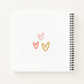 Baby shower Waterverf Boho Regenboog en Sunshine Notitieboek (Achterkant)