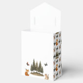 Baby shower Waterverf bossen bosdieren Bedankdoosjes (Geopend)