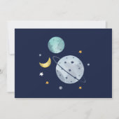 Baby shower Waterverf buitenruimte Kaart (Achterkant)