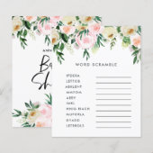 Baby shower waterverf florelegant spel (Voorkant / Achterkant)