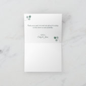 baby shower waterverf giraffes bedankkaart (Binnen)