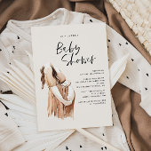 Baby shower waterverf illustratie eenvoudig script