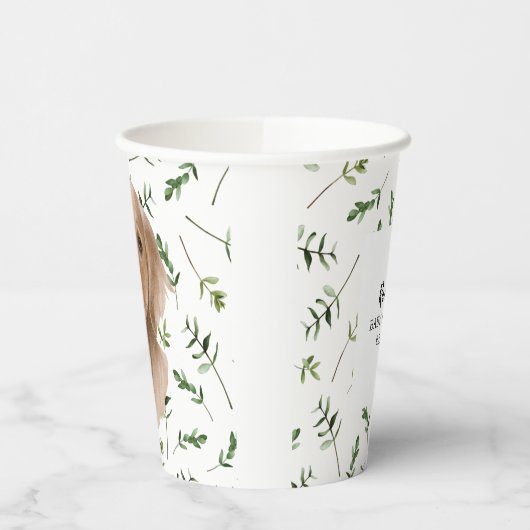 Baby shower Waterverf labrador Retriever Papieren Bekers (Links)