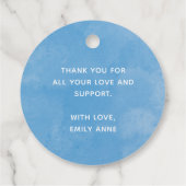 Baby shower Waterverf Nautical Cute Dank u Bedankjes Labels (Achterkant)