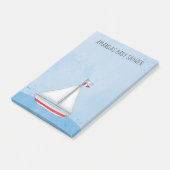 Baby shower Waterverf Nautisch Dank je wel Post-it® Notes (Schuin)