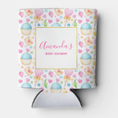 Baby shower Waterverf Patroon Blikjeskoeler (Voorkant)