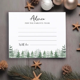 Baby shower Waterverf Pine-tree Advies voor Ouder