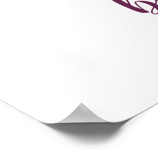 Baby shower waterverf poster (Hoek)