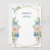 Baby Shower | Waterverf Roze walvisuitnodiging Kaart (Achterkant)