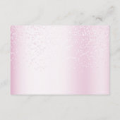 Baby shower Waterverf Roze Wit Ballonnen Feest Informatiekaartje (Achterkant)