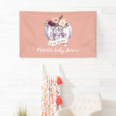Baby shower waterverf spandoek (Insitu)