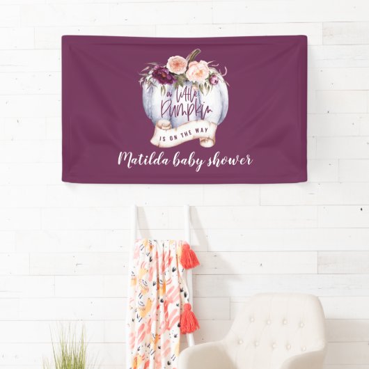 Baby shower waterverf spandoek (Insitu)