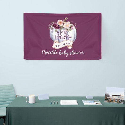 Baby shower waterverf spandoek (Beurs)