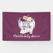 Baby shower waterverf spandoek (Horizontaal)