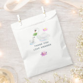 Baby shower Waterverf Swan Bedankzakje (Geknipt)