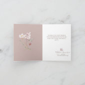 Baby shower waterverf van bosland bedankkaart (Binnen)