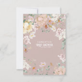 Baby shower waterverf van bosland bedankkaart (Achterkant)