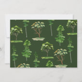 Baby shower Waterverf van  Kaart (Achterkant)