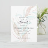 BABY SHOWER | Waterverf van pasta's — Afvalolie Kaart (Staand voorkant)