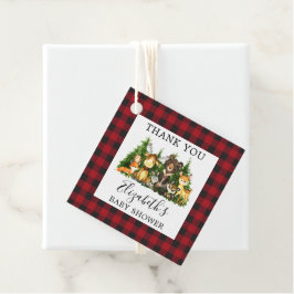 Baby shower Waterverf Woodland Dieren Rustiek Bedankjes Labels