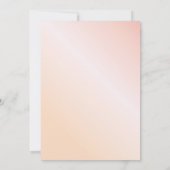 Baby shower wazig roze floraalgoud geometrisch kaart (Achterkant)