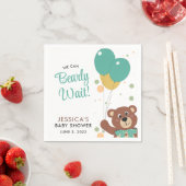 Baby shower We kunnen nauwelijks genderneutraal wa Servet (Insitu)