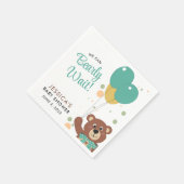 Baby shower We kunnen nauwelijks genderneutraal wa Servet (Hoek)