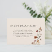 Baby shower weergeven informatiekaartje (Staand voorkant)