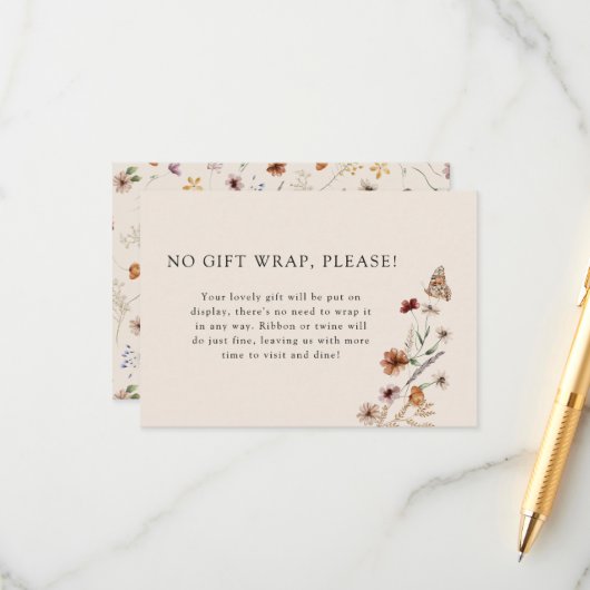 Baby shower weergeven informatiekaartje (Voorkant / Achterkant in situ)