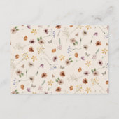 Baby shower weergeven informatiekaartje (Achterkant)