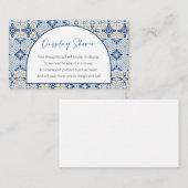 Baby shower weergeven, Italiaans thema loskoppelen Informatiekaartje (Voorkant / Achterkant)