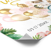 Baby shower WELCOME POSTER Safari Friends (Hoek)