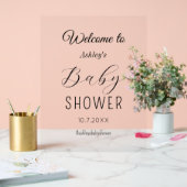 Baby shower Welkom Acryl Teken Acryl Bord (Huwelijk)