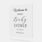 Baby shower Welkom Acryl Teken Acryl Bord (Hoek)