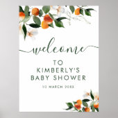 baby shower welkom bord poster (Voorkant)
