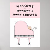 Baby shower Welkom Poster (Voorkant)