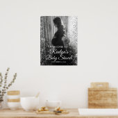 Baby shower welkomstbord met foto poster (Keuken)