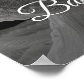 Baby shower welkomstbord met foto poster (Hoek)