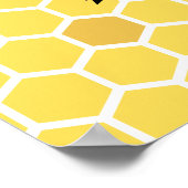 Baby shower welkomstteken bijen poster (Hoek)