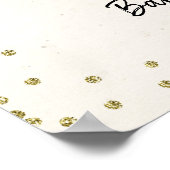 Baby shower Welkomstteken van flessen openen Poster (Hoek)