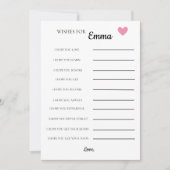 Baby shower - Wensen (Voorkant)