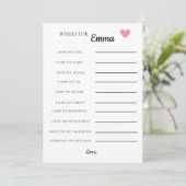 Baby shower - Wensen (Staand voorkant)