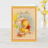  Baby shower Wenskaart Kaart (Gele Bloem)