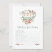 Baby shower wenst Baby Kaart (Voorkant)