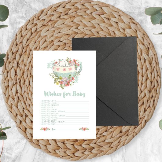 Baby shower wenst Baby Kaart