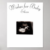Baby shower, wenst Baby Keepslag Poster (Voorkant)