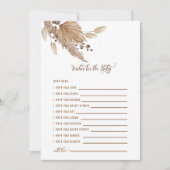 Baby shower wenst Baby Pampas III Kaart (Voorkant)