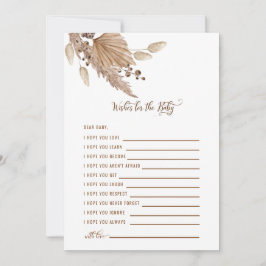 Baby shower wenst Baby Pampas III Kaart