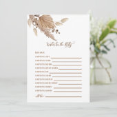 Baby shower wenst Baby Pampas III Kaart (Staand voorkant)